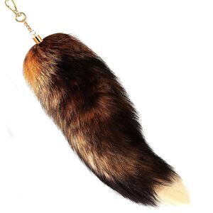 4916 Fuzzy Faux Fur Fox Wolf Tail For Cosplay Halloween Party